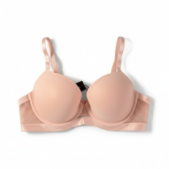 TellTale Light Pink Underwire Bra With Adjustable Straps & Mesh Detailing 34C - Picture 1 of 8